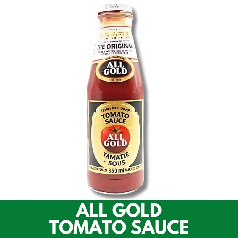 Bottle of All Gold tomato sauce.