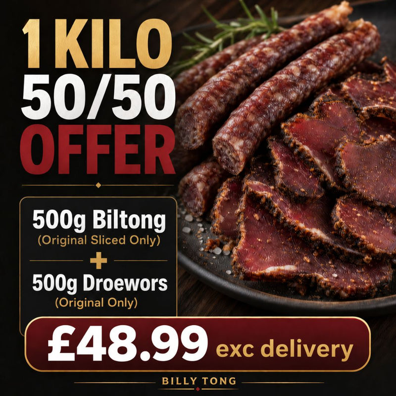 1 Kilo 50/50 Biltong & Droewors Combo