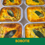 Foil trays of South African Bootie