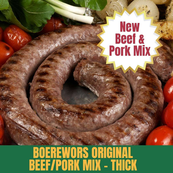 New Beef & Pork Mixed Boerewors 