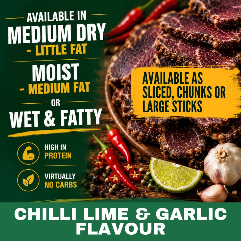 Chilli, Lime & Garlic Biltong