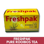 Box of Freshpak Pure Rooibos Tea on a white background