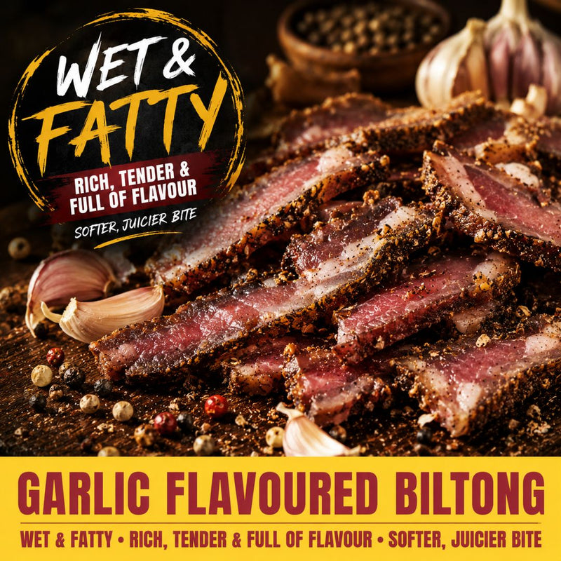 Garlic Biltong Wet & Fatty