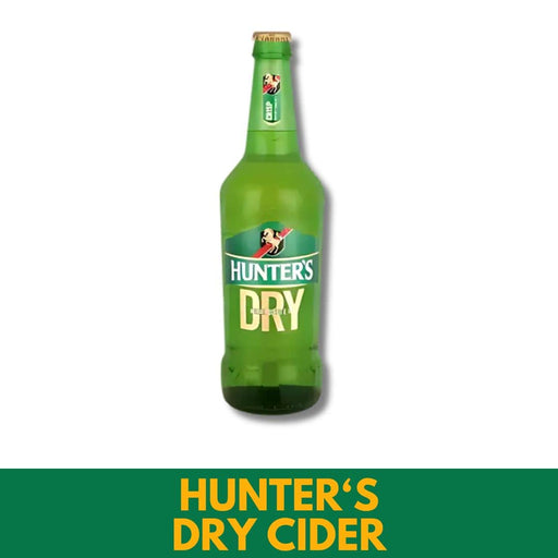 South African bottle of Hunters Dry Cider 
