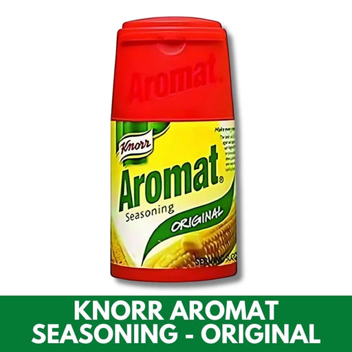 Knorr Aromat seasoning container with red lid on a white background