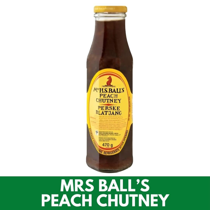 Bottle of Mrs Ball's Peach Chutney