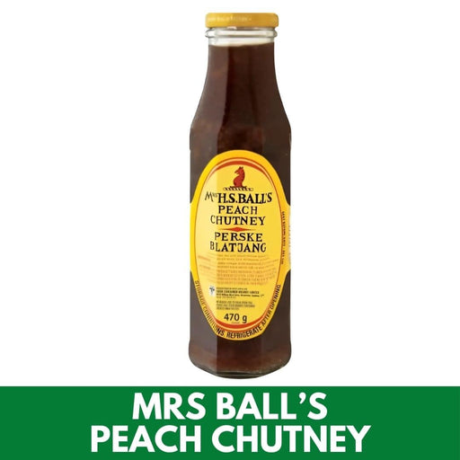 Bottle of Mrs Ball's Peach Chutney