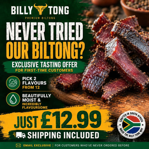 Never tried our biltong flyer, exclusive tasting offer with a price point of £12.99