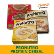 Pronutro protein cereals in various flavours