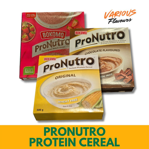 Pronutro protein cereals in various flavours