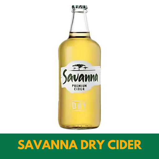 A bottle of Savanna Dry Cider