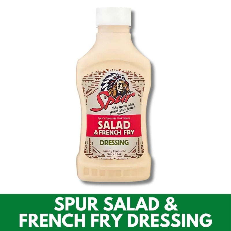 Bottle of Spur salad and French fry dressing