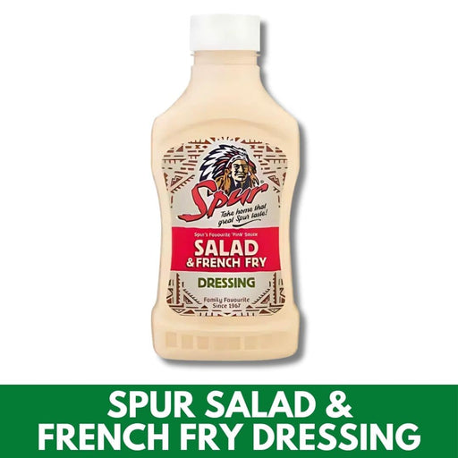 Bottle of Spur salad and French fry dressing