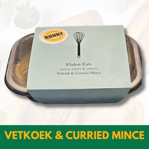 Vetkoek & Curried Mince in a foil package