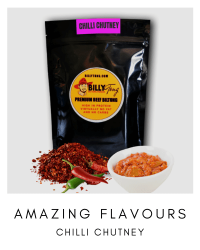 Chilli Chutney biltong a flavour along the lines of Mrs Balls